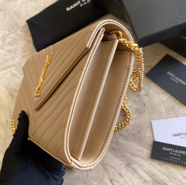 YSL Yves Saint Laurent Clutch Bag - Cream 13240 - Image 4