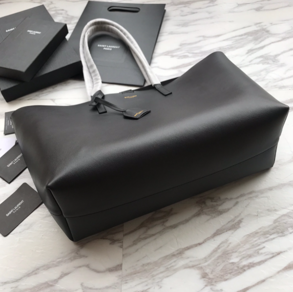YSL Casual Plain Shopping Bag - Black 86272 - Image 4