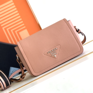 Prada Double Shoulder Strap Handbag - Pink 86536
