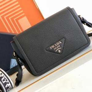 Prada Double Shoulder Strap Handbag - Black 70135