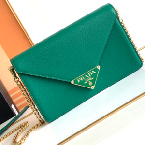 Prada Flap Shoulder Bag - Green 86305