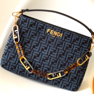 Fendi O'Lock Swing Handbag - Blue 26108