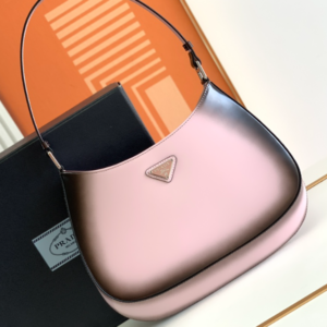 Prada Two-Color Women's Armpit Bag - Pink 66091