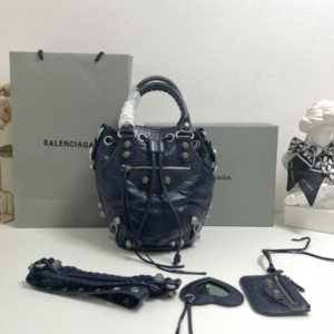 Balenciaga Le Cagole Large Bucket Bag - Royal Blue 96605