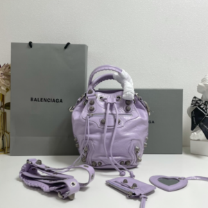 Balenciaga Le Cagole Large Bucket Bag - Purple 74254