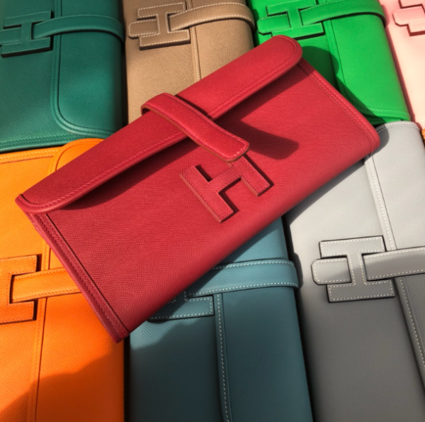 Hermes Epsom Turtledove Handbag - Flag Red 31583 - Image 3