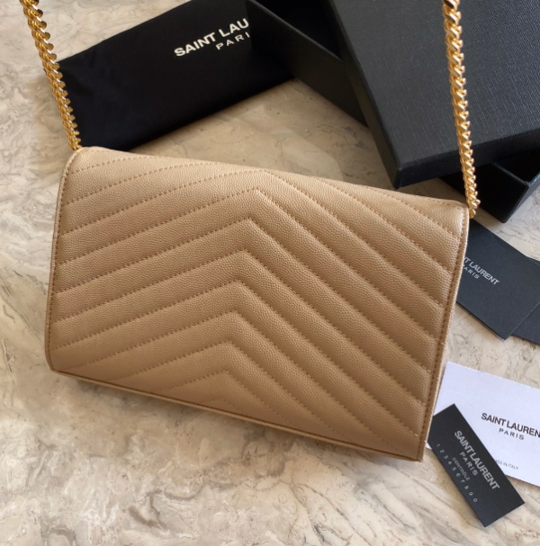 YSL Yves Saint Laurent Clutch Bag - Cream 13240 - Image 3