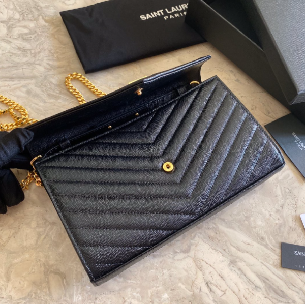 YSL Yves Saint Laurent Clutch Bag - Black 16246 - Image 2