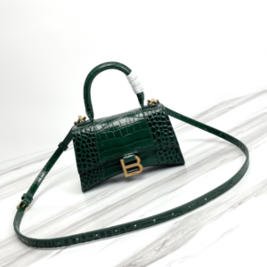 Balenciaga Hourglass Small Bag (Golden Buckle) - Green 42268