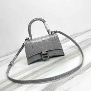 Balenciaga Hourglass Small Bag (Silver Buckle) - Gray 42705