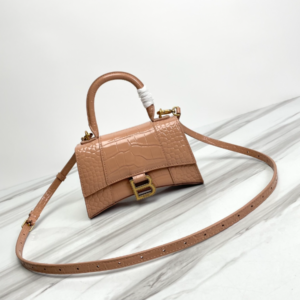 Balenciaga Hourglass Small Bag (Golden Buckle) - Cramel 70989