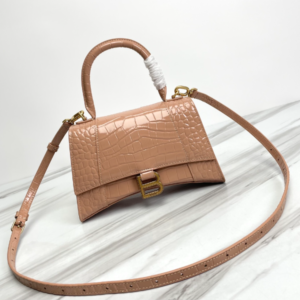 Balenciaga Hourglass Crocodile Sand bag (Golden Buckle) - Cramel 60132
