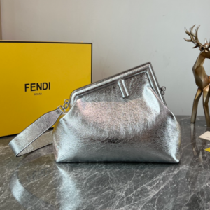 Fendi First Large Handbag - Silver 51680