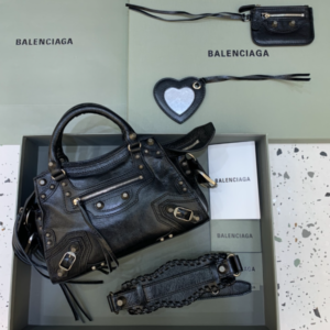 Balenciaga Neo Cagole Motorcycle Bag - Black 44784