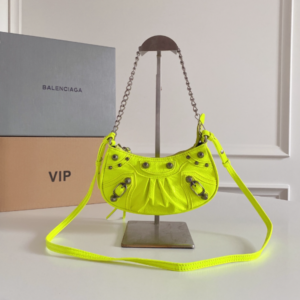 Balenciaga Le Cagole Mini Armpit Bag - Lime 86673
