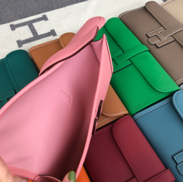 Hermes Epsom Turtledove Handbag - 3Q Pink 12268 - Image 2