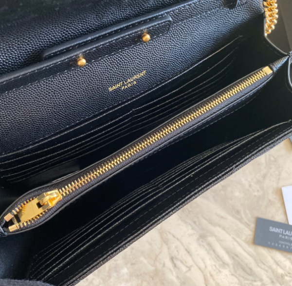 YSL Yves Saint Laurent Clutch Bag - Black 16246 - Image 5