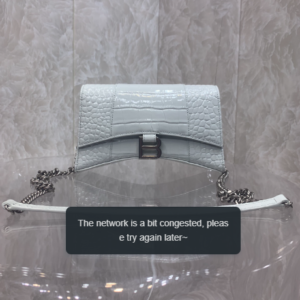 Balenciaga Hourglass Chain Bag - White 53728