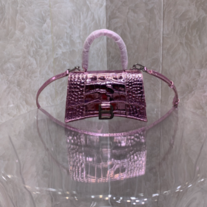 Balenciaga Heavyweight Hourglass Small Bag - Shimmery Pink 45960