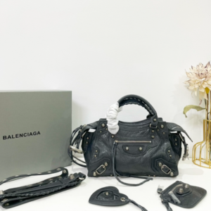 Balenciaga Neo Cagole Explosive Motorbike Bag - Black 21683