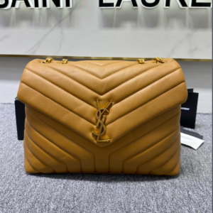 YSL LouLou Y-Shaped Satchel Large Handbag - Orange 61837
