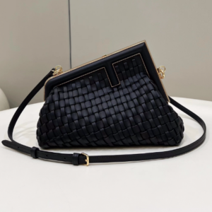 Fendi First Braid Series Handbag - Black 74679