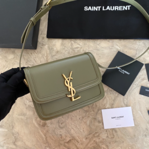 YSL Monogram Cross-body Shoulder Small Handbag - Green 27370