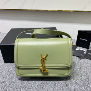 YSL Monogram Cross-body Shoulder Large Handbag - Light Green 84881
