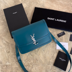 YSL Monogram Cross-body Shoulder Large Handbag - Sea Green 26947