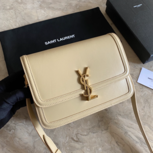 YSL Monogram Cross-body Shoulder Large Handbag - Cream 83660