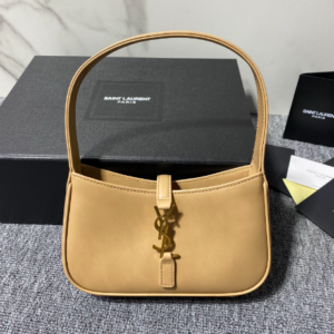 YSL’s New Spring and Summer Show Armpit Bag - Cream (Golden) 49349