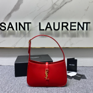 YSL's New Patent Leather Armpit Bag - Red 51423