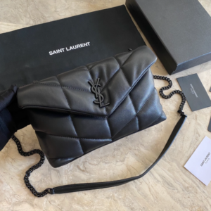 YSL Loulou Puffer Mini Bag – Black (Black) 68725