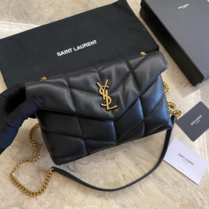 YSL Loulou Puffer Mini Bag – Black (Golden) 36057