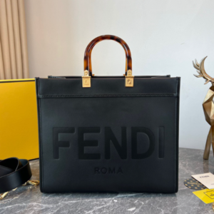 Fendi Sunshine Small Tote Bag - Black 70386