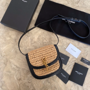 YSL Kate Raffia Straw Bag 87534