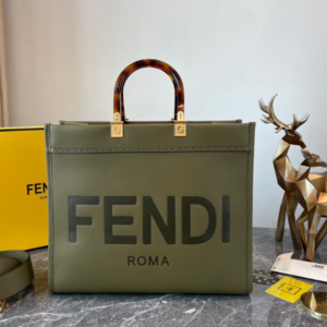 Fendi Sunshine Small Tote Bag - Green 82706