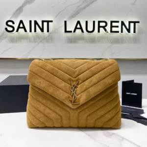 YSL LouLou Y-Shaped Large Shoulder Bag - Brown 81978