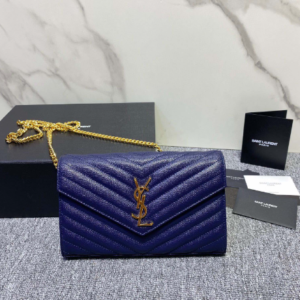 YSL Yves Saint Laurent Clutch Bag - Blue 73942