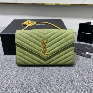 YSL Yves Saint Laurent Clutch Bag - Green 79335