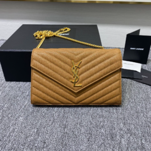 YSL Yves Saint Laurent Clutch Bag - Brown 36246