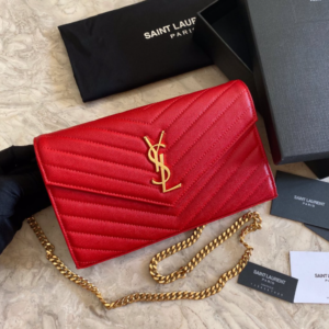 YSL Yves Saint Laurent Clutch Bag - Red 92297