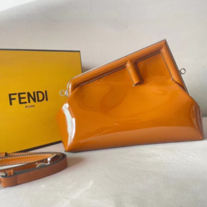 Fendi First Shinny Handbag - Brown 99630