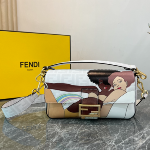 Fendi Baguette Medium Bag - White 17123