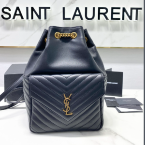 YSL Lambskin Backpack - Black 29429