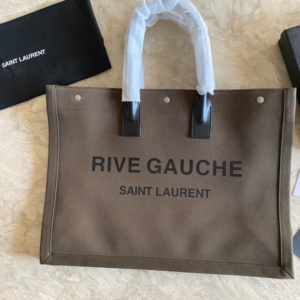 YSL Rive Gauche Beach Bag - Mud Brown 36012
