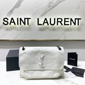 YSL Saint Laurent's Niki's Medium Handbag - White 30922