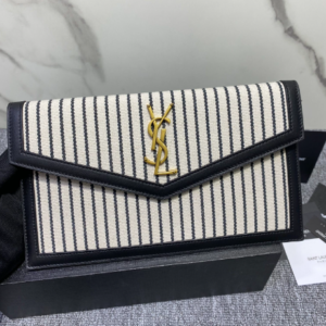 YSL Linen Stripe Handbag 30989