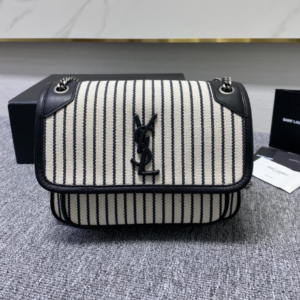 YSL Linen Stripes Medium Handbag 73394