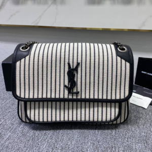 YSL Linen Stripes Large Handbag 93560